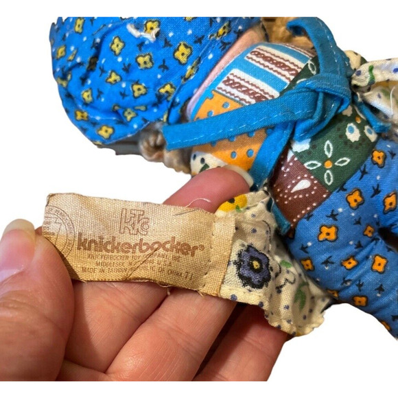 1970s Vintage Knickerbocker Holly Hobbie Rag Toy Doll Plush Mini 6" - Picture 4 of 5